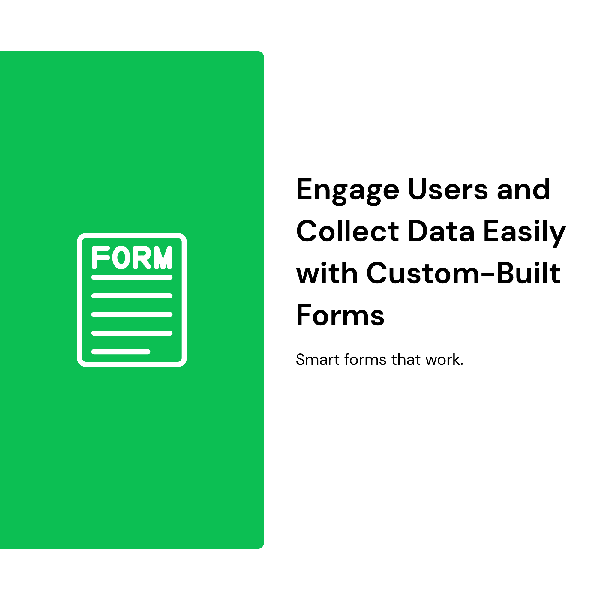 Engage Users And Collect Data Easily With Custom Built Forms Graphic